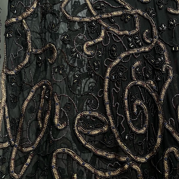 1990s goth bead long sleeve tunic - Picture 4 of 5